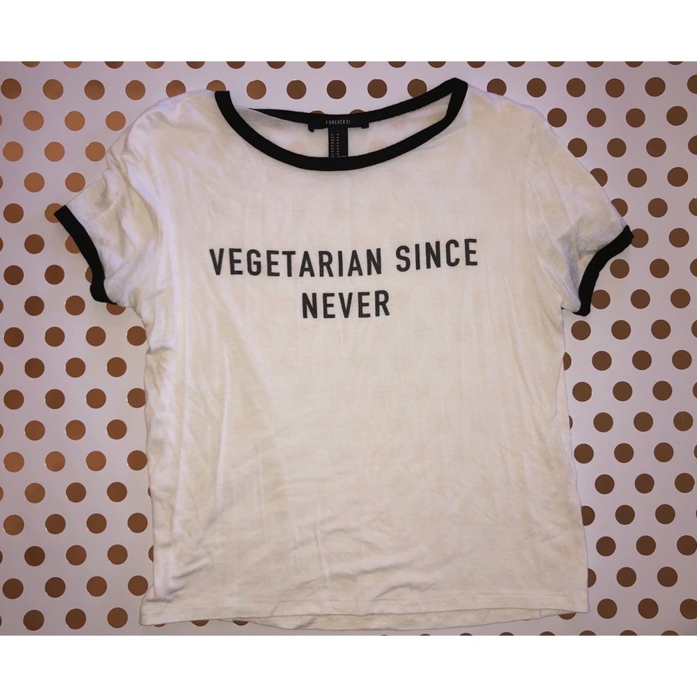 Ringer Cropped Graphic T-shirt